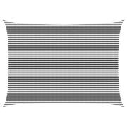 vidaXL Solsätt segel Antracit och vitt 5 x 7 m HDPE