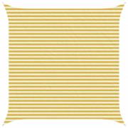 vidaXL Solsätt segel Gul och Vit 4,5 x 4,5 m HDPE