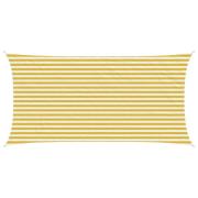 vidaXL Solsätt segel Gul och Vit 2,5 x 5 m HDPE