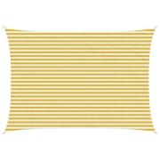 vidaXL Solsätt segel Gul och Vit 3 x 6 m HDPE