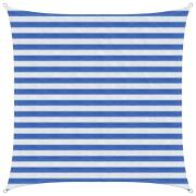 vidaXL Solsätt segel Blå och Vit 2 x 2 m HDPE