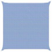 vidaXL Solsätt segel Blå och Vit 5 x 5 m HDPE