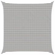 vidaXL Solsätt segel Ljusgrå och vit. 6 x 6 m HDPE