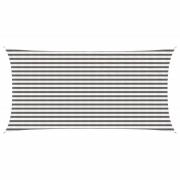 vidaXL Solsätt segel Ljusgrå och vit. 2,5 x 4,5 m HDPE