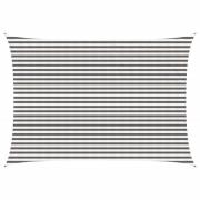 vidaXL Solsätt segel Ljusgrå och vit. 3,5 x 4,5 m HDPE