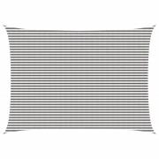 vidaXL Solsätt segel Ljusgrå och vit. 5 x 6 m HDPE