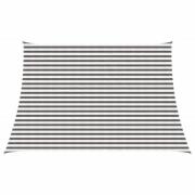 vidaXL Solsätt segel Ljusgrå och vit. 4 / 5 x 3 m HDPE