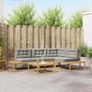 vidaXL Utomhussoffset med kudde Vit 79 x 79 x 37 cm Polyester
