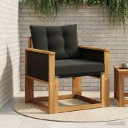 vidaXL Utomhus Mellansoffa Massivt Akaciaträ Naturlig