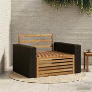 vidaXL Utomhus Mellansoffa Naturlig