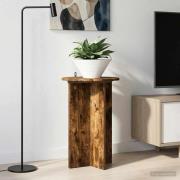 vidaXL Växtställ 2 pcs Rökt ek Ø40 x 60 cm Konstruerat trä