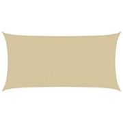 vidaXL Solsätt segel Beige 2,5 x 6 m HDPE