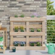 vidaXL Blomlådor för Euro-pallar 24 pcs Grön 13,5 x 9 x 9,5 cm