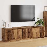 vidaXL TV-skåp Gammalt trä 180 x 38 x 49 cm Konstruerat trä