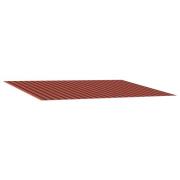 vidaXL Ersättningsmarkis tyg orange och brun 450 × 350 cm