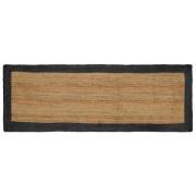 vidaXL Områdesmattor Mörkgrå 80 x 250 cm Jute