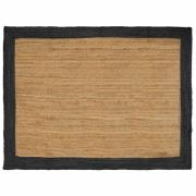 vidaXL Områdesmattor Mörkgrå 200 x 290 cm Jute