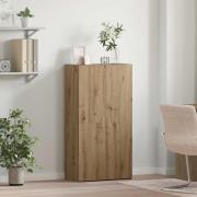 vidaXL Kontorsskåp Gammalt trä 60 x 32 x 115 cm Konstruerat trä
