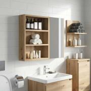 vidaXL Badrumsväggskåp Artisan Ek 40 x 10 x 50 cm Konstruerat trä