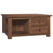vidaXL Soffbord 68x68x33 cm massiv teak