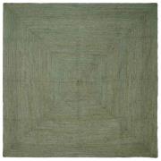 vidaXL Områdesmattor Fyrkantig Olivgrön 300 x 300 cm Jute