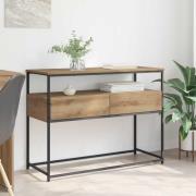 vidaXL Konsolbord med låda Artisan Ek 100 x 40 x 75 cm Konstruerat trä