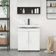 vidaXL Badrumsskåpsset TULUM Vit 60 x 34 x 63 cm Konstruerat trä