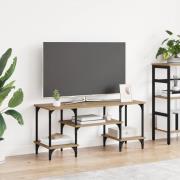 vidaXL TV-skåp Artisan Ek 102 x 35 x 45,5 cm Konstruerat trä och järn