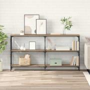 vidaXL Konsolbord Artisan Ek 156 x 28 x 80,5 cm Konstruerat trä