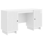vidaXL Skrivbord Vit högglans Konstruerat trä 142,5 x 50 x 75 cm