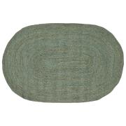vidaXL Områdesmattor Olivgrön 100 x 152 cm Jute