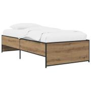 vidaXL Sängram Artisan-ek 80 x 200 cm Konstruerat trä