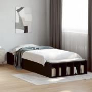 VidaXL Sängram svart 75x190 cm konstruerat trä