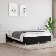 vidaXL Sängram utan madrass svart 140x200 cm tyg