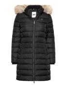 Tommy Jeans Tjw Essential Hooded Down Coat Svart