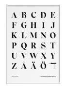 Alphabet #1 - Upper-Case Home Decoration Posters & Frames Posters Blac...
