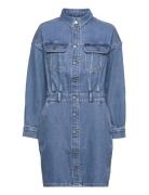 Lee Jeans Button Down Dress Blå