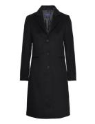 GANT Wool Blend Tailored Coat Svart