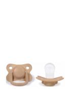 Filibabba 2-Pack Pacifiers - Doeskin +6 Months Beige