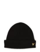 Lyle & Scott Racked Rib Beanie Svart