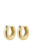 Pilgrim Aica Recycled Chunky Hoop Earrings Guld