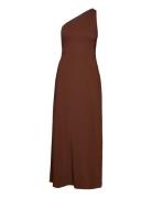 IVY OAK Shoulder Ankle Length Dress Brun