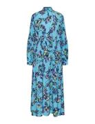 YAS Yastopaz Ls Long Dress S. Blå