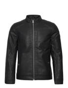 Tom Tailor Fake Leather Jacket Svart