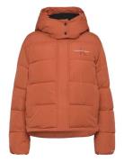 Calvin Klein Jeans Monologo Non Down Short Puffer Orange