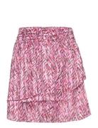 Dante6 Gwen Printed Mini Skirt Rosa