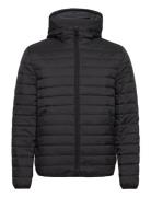 Calvin Klein Quilted Crinkle Jacket Hood Svart