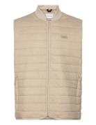 Calvin Klein Quilted Crinkle Vest Beige