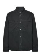 Calvin Klein Jeans Canvas Relaxed Linear Shirt Svart