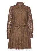 YAS Yasholi Ls Belt Dress S. Noos Brun